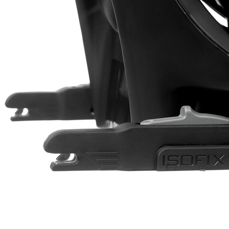 Scaun auto, Jane, Iflow I-Size, Rotire 360 grade, 40 - 105 cm, Cu Isofix si picior stabilizator, Protectie superioara in caz de impact lateral - SPS, Conform cu standardul european de securitate ECE R129, Matt Black - gogobaby.ro