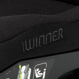 Scaun auto, Jane, iWinner, I-Size, 100-150 cm, 4-12 ani, Cu isofix, Conform cu ECE R129, Design sport, Matt Black
