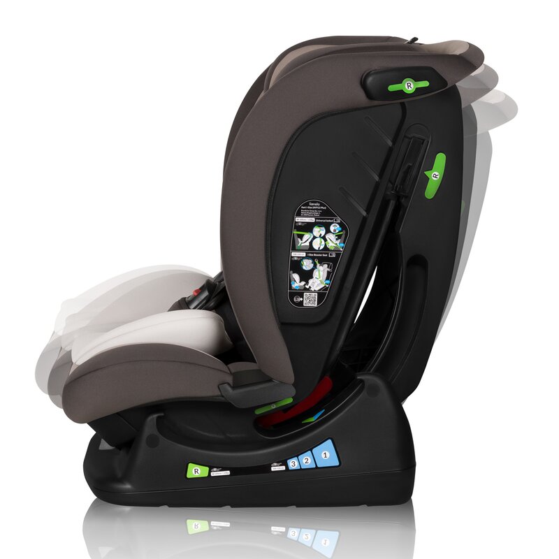 Scaun auto, Lionelo, Aart i-Size, Cu spatar inclinabil in 4 pozitii, Cu tetiera reglabila in 13 pozitii, 0-36 Kg, 40-150 cm, Cu centura siguranta in 3 puncte, Conform cu ECE R129/03, Bej - gogobaby.ro