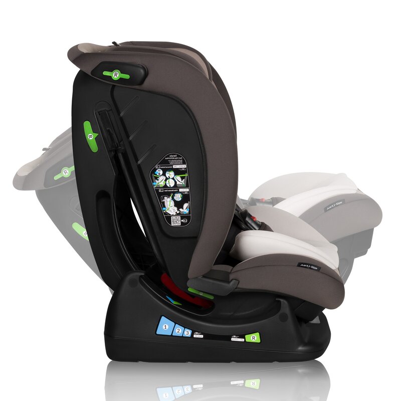 Scaun auto, Lionelo, Aart i-Size, Cu spatar inclinabil in 4 pozitii, Cu tetiera reglabila in 13 pozitii, 0-36 Kg, 40-150 cm, Cu centura siguranta in 3 puncte, Conform cu ECE R129/03, Bej - gogobaby.ro