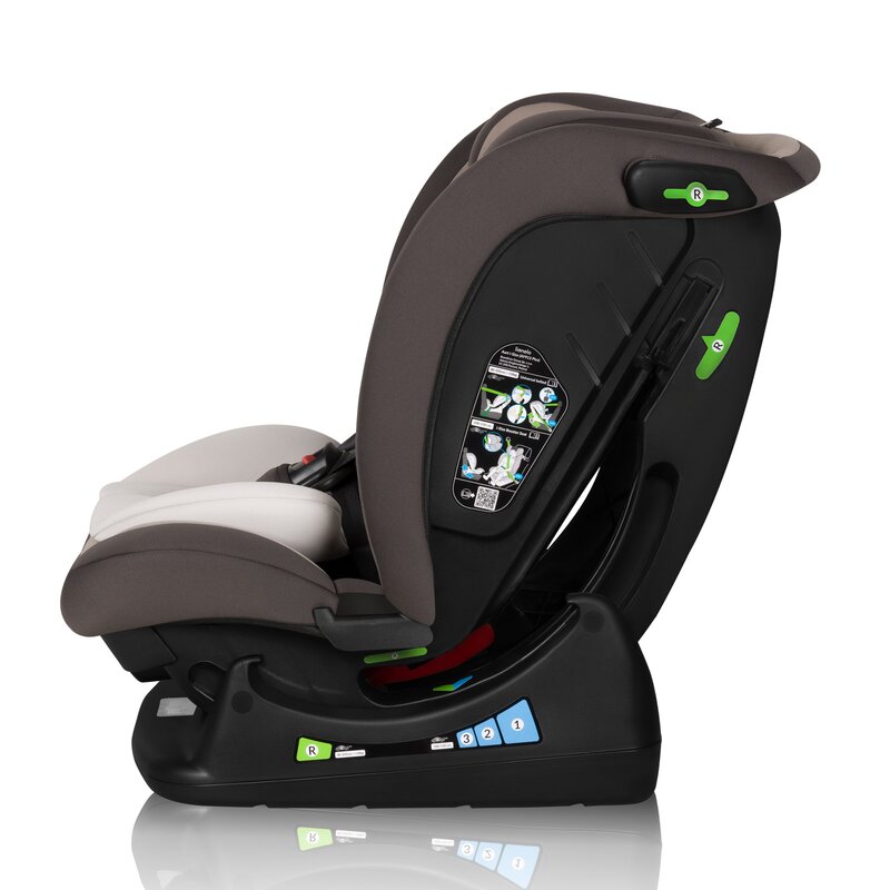 Scaun auto, Lionelo, Aart i-Size, Cu spatar inclinabil in 4 pozitii, Cu tetiera reglabila in 13 pozitii, 0-36 Kg, 40-150 cm, Cu centura siguranta in 3 puncte, Conform cu ECE R129/03, Bej