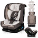 Scaun auto, Lionelo, Aart i-Size, Cu spatar inclinabil in 4 pozitii, Cu tetiera reglabila in 13 pozitii, 0-36 Kg, 40-150 cm, Cu centura siguranta in 3 puncte, Conform cu ECE R129/03, Bej