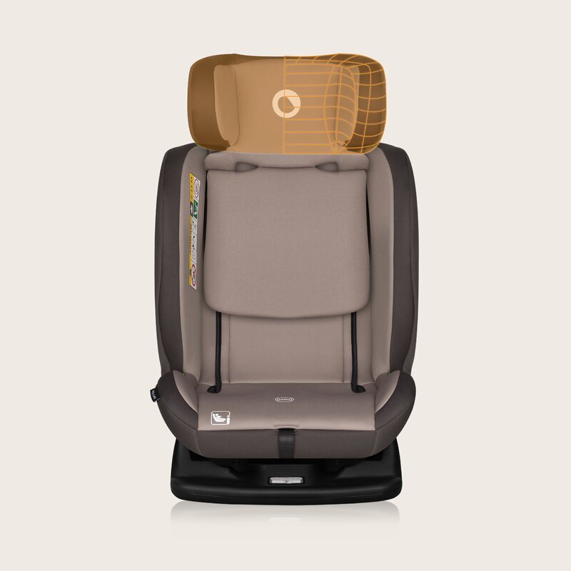 Scaun auto, Lionelo, Aart i-Size, Cu spatar inclinabil in 4 pozitii, Cu tetiera reglabila in 13 pozitii, 0-36 Kg, 40-150 cm, Cu centura siguranta in 3 puncte, Conform cu ECE R129/03, Bej - gogobaby.ro