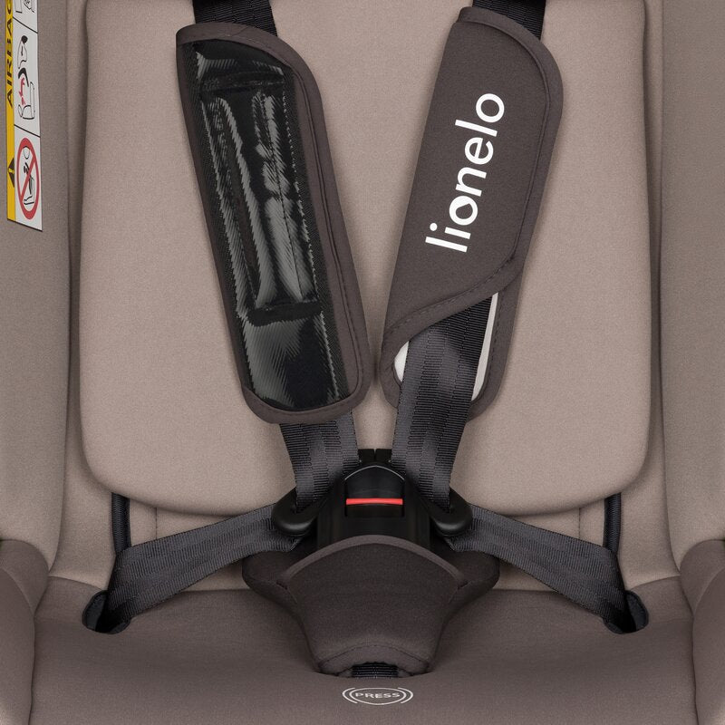 Scaun auto, Lionelo, Aart i-Size, Cu spatar inclinabil in 4 pozitii, Cu tetiera reglabila in 13 pozitii, 0-36 Kg, 40-150 cm, Cu centura siguranta in 3 puncte, Conform cu ECE R129/03, Bej - gogobaby.ro