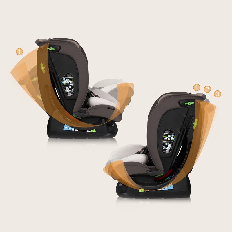 Scaun auto, Lionelo, Aart i-Size, Cu spatar inclinabil in 4 pozitii, Cu tetiera reglabila in 13 pozitii, 0-36 Kg, 40-150 cm, Cu centura siguranta in 3 puncte, Conform cu ECE R129/03, Bej - gogobaby.ro
