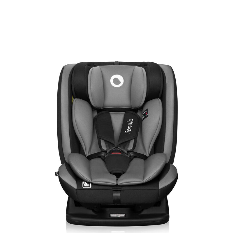 Scaun auto, Lionelo, Aart i-Size, Cu spatar inclinabil in 4 pozitii, Cu tetiera reglabila in 13 pozitii, 0-36 Kg, 40-150 cm, Cu centura siguranta in 3 puncte, Conform cu ECE R129/03, Gri - gogobaby.ro
