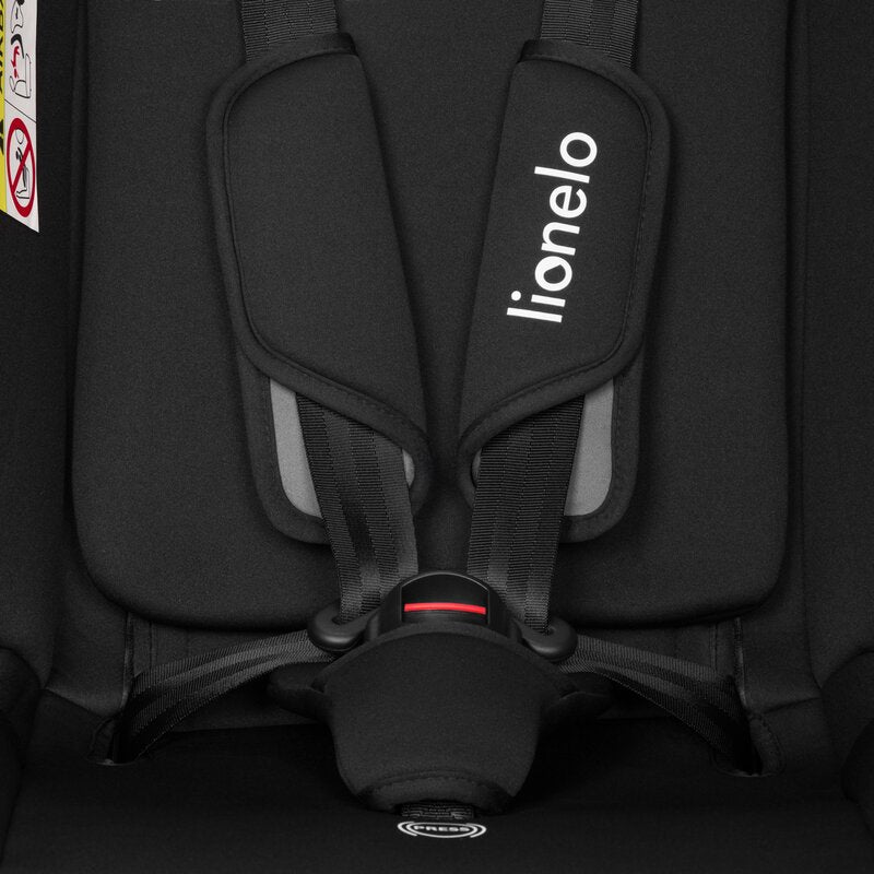 Scaun auto, Lionelo, Aart i-Size, Cu spatar inclinabil in 4 pozitii, Cu tetiera reglabila in 13 pozitii, 0-36 Kg, 40-150 cm, Cu centura siguranta in 3 puncte, Conform cu ECE R129/03, Gri - gogobaby.ro