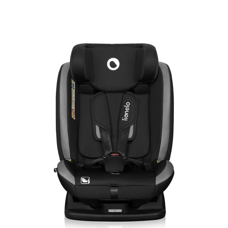 Scaun auto, Lionelo, Aart i-Size, Cu spatar inclinabil in 4 pozitii, Cu tetiera reglabila in 13 pozitii, 0-36 Kg, 40-150 cm, Cu centura siguranta in 3 puncte, Conform cu ECE R129/03, Gri - gogobaby.ro