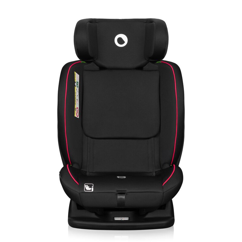 Scaun auto, Lionelo, Aart i-Size, Cu spatar inclinabil in 4 pozitii, Cu tetiera reglabila in 13 pozitii, 0-36 Kg, 40-150 cm, Cu centura siguranta in 3 puncte, Conform cu ECE R129/03, Negru/Rosu - gogobaby.ro