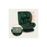 Scaun auto, Lionelo, Bastiaan i-Size, 4 in 1, Protectie laterala, Cu spatar inclinabil in 4 pozitii, Cu tetiera reglabila in 7 pozitii, Rotire 360 grade, Top Tether, 0-36 Kg, 40-150 cm, Cu Isofix, Conform cu ECE R129/03, Verde