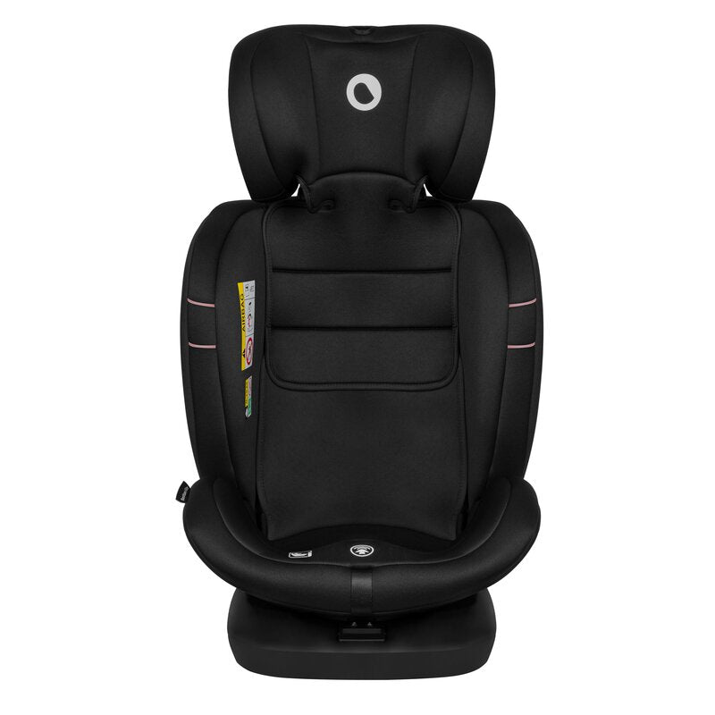 Scaun auto, Lionelo, Bastiaan i-Size, 4 in 1, Protectie laterala, Cu spatar inclinabil in 4 pozitii, Cu tetiera reglabila in 7 pozitii, Rotire 360 grade, Top Tether, 0-36 Kg, 40-150 cm, Cu Isofix, Conform cu ECE R129/03, Roz deschis