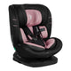 Scaun auto, Lionelo, Bastiaan i-Size, 4 in 1, Protectie laterala, Cu spatar inclinabil in 4 pozitii, Cu tetiera reglabila in 7 pozitii, Rotire 360 grade, Top Tether, 0-36 Kg, 40-150 cm, Cu Isofix, Conform cu ECE R129/03, Roz deschis
