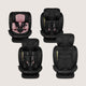 Scaun auto, Lionelo, Bastiaan i-Size, 4 in 1, Protectie laterala, Cu spatar inclinabil in 4 pozitii, Cu tetiera reglabila in 7 pozitii, Rotire 360 grade, Top Tether, 0-36 Kg, 40-150 cm, Cu Isofix, Conform cu ECE R129/03, Roz deschis