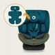 Scaun auto, Lionelo, Bastiaan i-Size, 4 in 1, Protectie laterala, Cu spatar inclinabil in 4 pozitii, Cu tetiera reglabila in 7 pozitii, Rotire 360 grade, Top Tether, 0-36 Kg, 40-150 cm, Cu Isofix, Conform cu ECE R129/03, Albastru Indigo