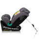 Scaun auto, Lionelo, Bastiaan One i-Size, 4 in 1, Protectie laterala, Cu spatar inclinabil in 4 pozitii, Cu tetiera reglabila in 13 pozitii, Rotire 360 grade, Top Tether, 0-36 Kg, 40-150 cm, Cu Isofix, Conform cu ECE R129, Gri