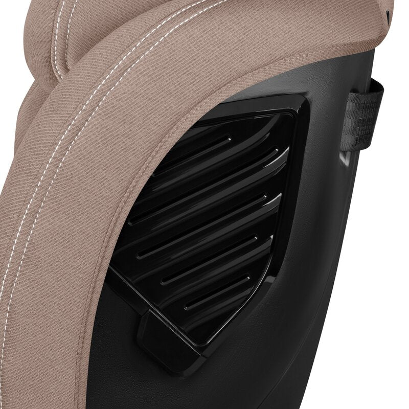 Scaun auto, Lionelo, Bastiaan One i-Size, 4 in 1, Protectie laterala, Cu spatar inclinabil in 4 pozitii, Cu tetiera reglabila in 13 pozitii, Rotire 360 grade, Top Tether, 0-36 Kg, 40-150 cm, Cu Isofix, Conform cu ECE R129, Bej - gogobaby.ro