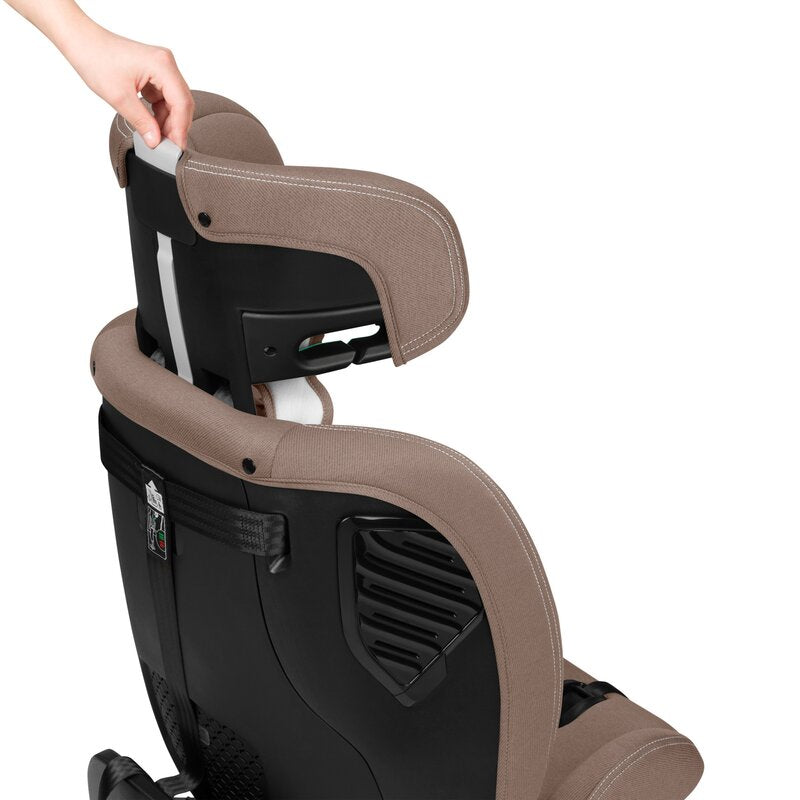 Scaun auto, Lionelo, Bastiaan One i-Size, 4 in 1, Protectie laterala, Cu spatar inclinabil in 4 pozitii, Cu tetiera reglabila in 13 pozitii, Rotire 360 grade, Top Tether, 0-36 Kg, 40-150 cm, Cu Isofix, Conform cu ECE R129, Bej - gogobaby.ro