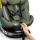 Scaun auto, Lionelo, Bastiaan One i-Size, 4 in 1, Protectie laterala, Cu spatar inclinabil in 4 pozitii, Cu tetiera reglabila in 13 pozitii, Rotire 360 grade, Top Tether, 0-36 Kg, 40-150 cm, Cu Isofix, Conform cu ECE R129, Verde