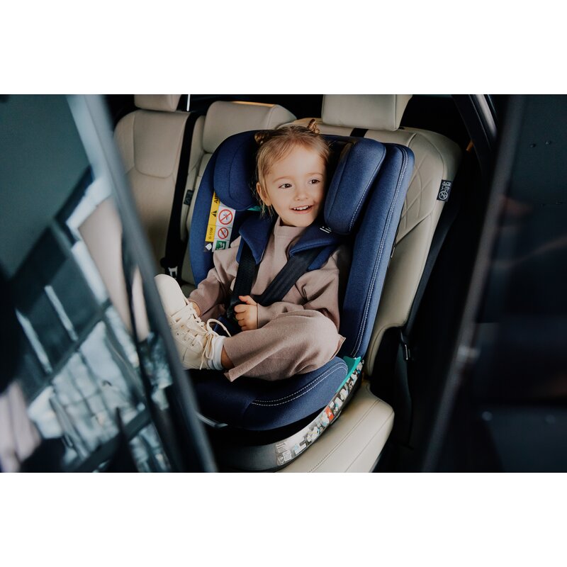 Scaun auto, Lionelo, Bastiaan One i-Size, 4 in 1, Protectie laterala, Cu spatar inclinabil in 4 pozitii, Cu tetiera reglabila in 13 pozitii, Rotire 360 grade, Top Tether, 0-36 Kg, 40-150 cm, Cu Isofix, Conform cu ECE R129, Bej - gogobaby.ro
