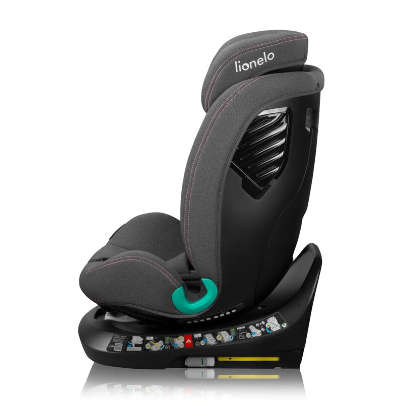 Scaun auto, Lionelo, Bastiaan One i-Size, 4 in 1, Protectie laterala, Cu spatar inclinabil in 4 pozitii, Cu tetiera reglabila in 13 pozitii, Rotire 360 grade, Top Tether, 0-36 Kg, 40-150 cm, Cu Isofix, Conform cu ECE R129, Roz - gogobaby.ro