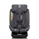 Scaun auto, Lionelo, Bastiaan One i-Size, 4 in 1, Protectie laterala, Cu spatar inclinabil in 4 pozitii, Cu tetiera reglabila in 13 pozitii, Rotire 360 grade, Top Tether, 0-36 Kg, 40-150 cm, Cu Isofix, Conform cu ECE R129, Gri