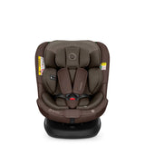 Scaun auto, Lionelo, Bastiaan Plus i-Size, 4 in 1, Protectie laterala, Cu spatar inclinabil in 6 pozitii, Cu tetiera reglabila in 12 pozitii, Rotire 360 grade, Top Tether, 0-36 Kg, 40-150 cm, Cu Isofix, Conform cu R129/04, Beige Choco