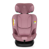 Scaun auto, Lionelo, Bastiaan Plus i-Size, 4 in 1, Protectie laterala, Cu spatar inclinabil in 6 pozitii, Cu tetiera reglabila in 12 pozitii, Rotire 360 grade, Top Tether, 0-36 Kg, 40-150 cm, Cu Isofix, Conform cu R129/04, Roz