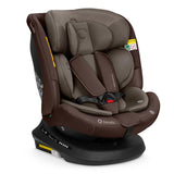 Scaun auto, Lionelo, Bastiaan Plus i-Size, 4 in 1, Protectie laterala, Cu spatar inclinabil in 6 pozitii, Cu tetiera reglabila in 12 pozitii, Rotire 360 grade, Top Tether, 0-36 Kg, 40-150 cm, Cu Isofix, Conform cu R129/04, Beige Choco