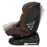 Scaun auto, Lionelo, Bastiaan Plus i-Size, 4 in 1, Protectie laterala, Cu spatar inclinabil in 6 pozitii, Cu tetiera reglabila in 12 pozitii, Rotire 360 grade, Top Tether, 0-36 Kg, 40-150 cm, Cu Isofix, Conform cu R129/04, Beige Choco