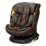 Scaun auto, Lionelo, Bastiaan Plus i-Size, 4 in 1, Protectie laterala, Cu spatar inclinabil in 6 pozitii, Cu tetiera reglabila in 12 pozitii, Rotire 360 grade, Top Tether, 0-36 Kg, 40-150 cm, Cu Isofix, Conform cu R129/04, Beige Choco