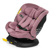 Scaun auto, Lionelo, Bastiaan Plus i-Size, 4 in 1, Protectie laterala, Cu spatar inclinabil in 6 pozitii, Cu tetiera reglabila in 12 pozitii, Rotire 360 grade, Top Tether, 0-36 Kg, 40-150 cm, Cu Isofix, Conform cu R129/04, Roz