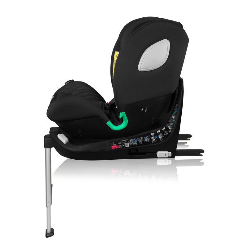Scaun auto, Lionelo, Braam Air, i-Size, 0-36 Kg, 40-150 cm, Cu isofix si picior de fixare, Protectie laterala, Rotire 360 grade, Ajustare spatar in 5 pozitii, Tetiera reglabila in 14 trepte, Tehnologie de ventilatie Air Flow, Conform cu R129, Gri - gogobaby.ro