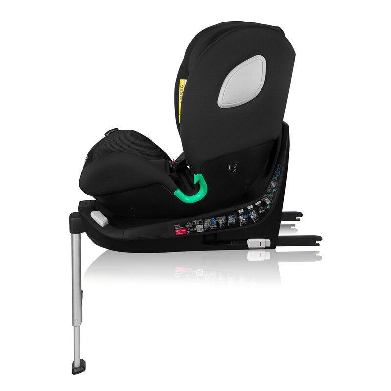 Scaun auto, Lionelo, Braam Air, i-Size, 0-36 Kg, 40-150 cm, Cu isofix si picior de fixare, Protectie laterala, Rotire 360 grade, Ajustare spatar in 5 pozitii, Tetiera reglabila in 14 trepte, Tehnologie de ventilatie Air Flow, Conform cu R129, Gri - gogobaby.ro