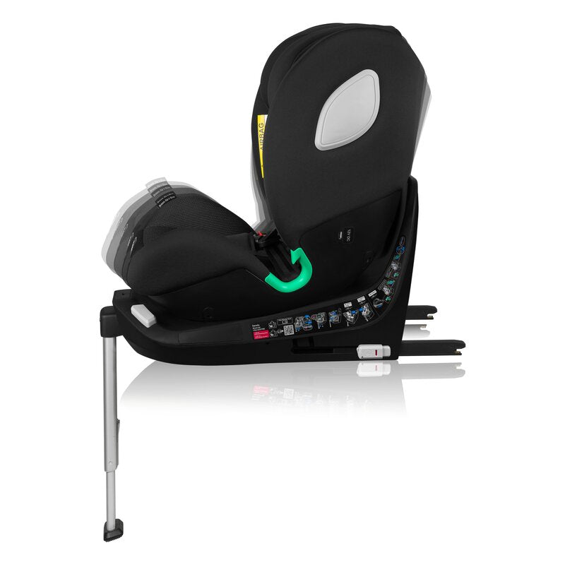 Scaun auto, Lionelo, Braam Air, i-Size, 0-36 Kg, 40-150 cm, Cu isofix si picior de fixare, Protectie laterala, Rotire 360 grade, Ajustare spatar in 5 pozitii, Tetiera reglabila in 14 trepte, Tehnologie de ventilatie Air Flow, Conform cu R129, Gri - gogobaby.ro