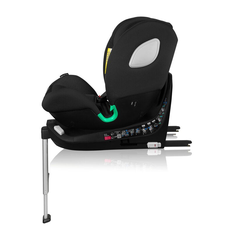 Scaun auto, Lionelo, Braam Air, i-Size, 0-36 Kg, 40-150 cm, Cu isofix si picior de fixare, Protectie laterala, Rotire 360 grade, Ajustare spatar in 5 pozitii, Tetiera reglabila in 14 trepte, Tehnologie de ventilatie Air Flow, Conform cu R129, Gri - gogobaby.ro
