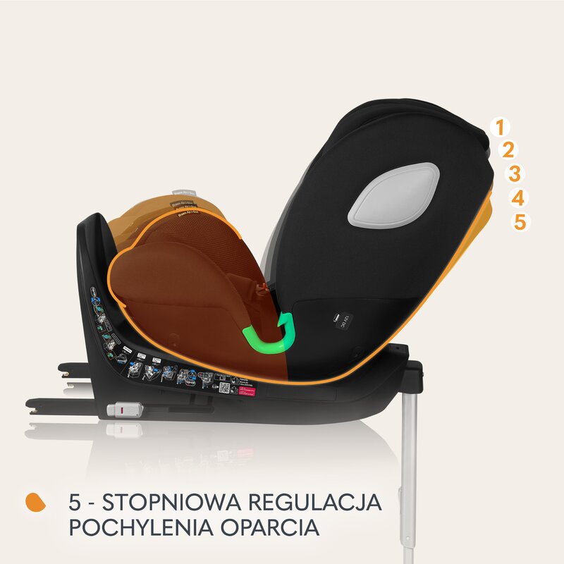 Scaun auto, Lionelo, Braam Air, i-Size, 0-36 Kg, 40-150 cm, Cu isofix si picior de fixare, Protectie laterala, Rotire 360 grade, Ajustare spatar in 5 pozitii, Tetiera reglabila in 14 trepte, Tehnologie de ventilatie Air Flow, Conform cu R129, Gri