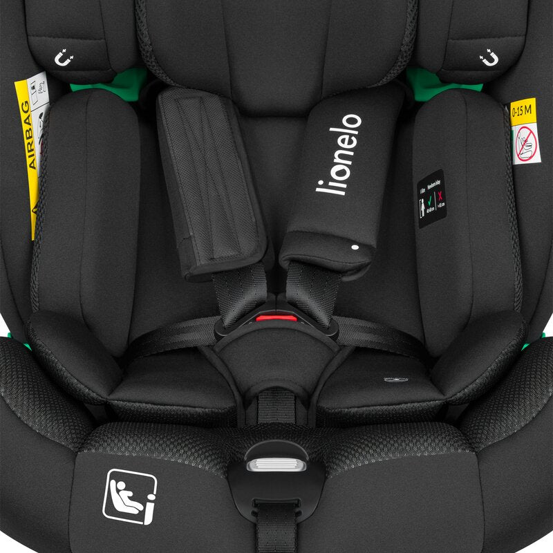 Scaun auto, Lionelo, Braam Air, i-Size, 0-36 Kg, 40-150 cm, Cu isofix si picior de fixare, Protectie laterala, Rotire 360 grade, Ajustare spatar in 5 pozitii, Tetiera reglabila in 14 trepte, Tehnologie de ventilatie Air Flow, Conform cu R129, Gri