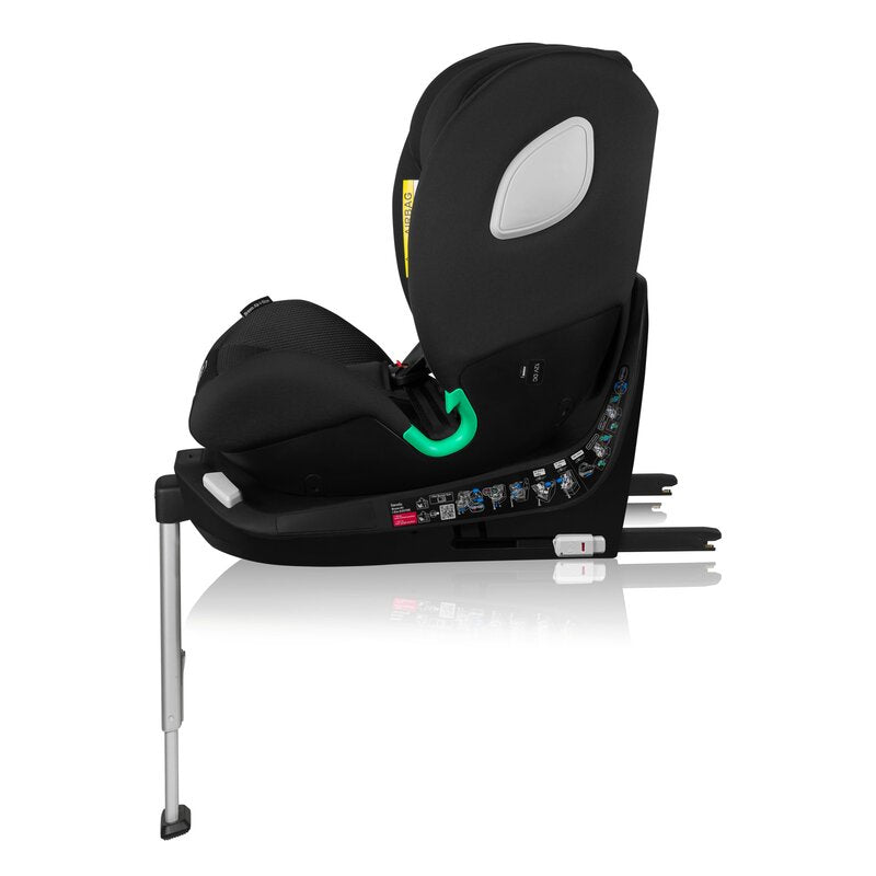 Scaun auto, Lionelo, Braam Air, i-Size, 0-36 Kg, 40-150 cm, Cu isofix si picior de fixare, Protectie laterala, Rotire 360 grade, Ajustare spatar in 5 pozitii, Tetiera reglabila in 14 trepte, Tehnologie de ventilatie Air Flow, Conform cu R129, Gri - gogobaby.ro