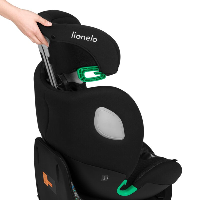 Scaun auto, Lionelo, Braam Air, i-Size, 0-36 Kg, 40-150 cm, Cu isofix si picior de fixare, Protectie laterala, Rotire 360 grade, Ajustare spatar in 5 pozitii, Tetiera reglabila in 14 trepte, Tehnologie de ventilatie Air Flow, Conform cu R129, Gri - gogobaby.ro