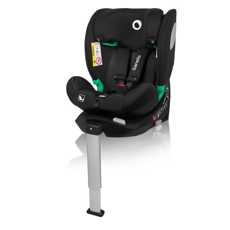 Scaun auto, Lionelo, Braam Air, i-Size, 0-36 Kg, 40-150 cm, Cu isofix si picior de fixare, Protectie laterala, Rotire 360 grade, Ajustare spatar in 5 pozitii, Tetiera reglabila in 14 trepte, Tehnologie de ventilatie Air Flow, Conform cu R129, Gri - gogobaby.ro