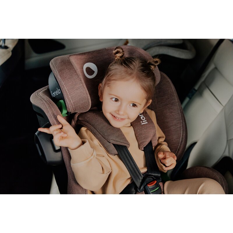 Scaun auto, Lionelo, Harmony i-Size, Rotire 360 grade, Protectie laterala, Cu spatar reglabil in 5 pozitii, Cu tetiera reglabila in 12 pozitii, 0-36 Kg, 40-150 cm, Cu Isofix, Husa din bambus, Conform cu ECE R129, Negru - gogobaby.ro