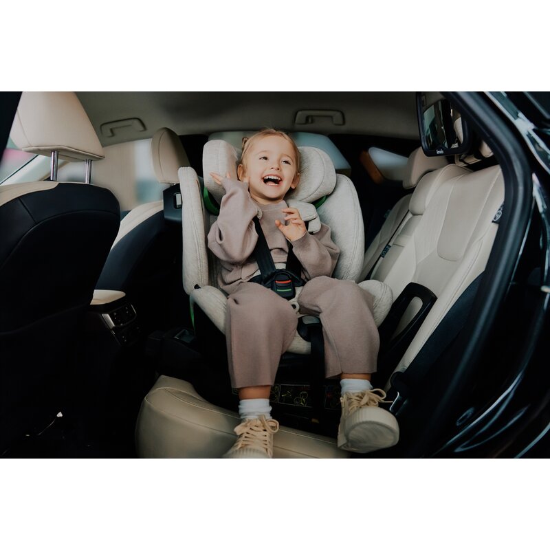 Scaun auto, Lionelo, Harmony i-Size, Rotire 360 grade, Protectie laterala, Cu spatar reglabil in 5 pozitii, Cu tetiera reglabila in 12 pozitii, 0-36 Kg, 40-150 cm, Cu Isofix, Husa din bambus, Conform cu ECE R129, Negru - gogobaby.ro