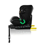 Scaun auto, Lionelo, Harmony i-Size, Rotire 360 grade, Protectie laterala, Cu spatar reglabil in 5 pozitii, Cu tetiera reglabila in 12 pozitii, 0-36 Kg, 40-150 cm, Cu Isofix, Husa din bambus, Conform cu ECE R129, Negru