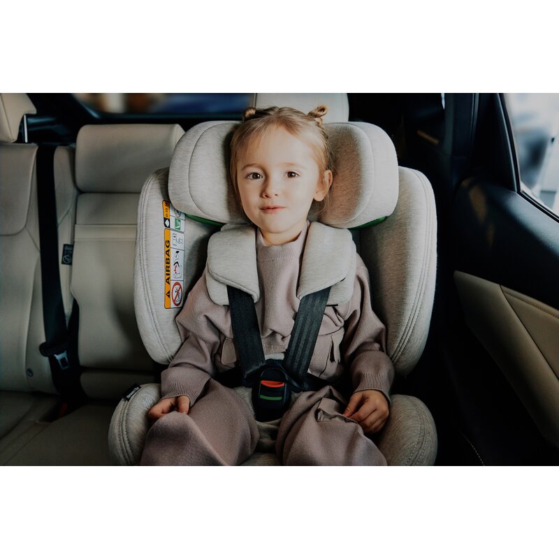 Scaun auto, Lionelo, Harmony i-Size, Rotire 360 grade, Protectie laterala, Cu spatar reglabil in 5 pozitii, Cu tetiera reglabila in 12 pozitii, 0-36 Kg, 40-150 cm, Cu Isofix, Husa din bambus, Conform cu ECE R129, Gri inchis