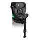 Scaun auto, Lionelo, Harmony i-Size, Rotire 360 grade, Protectie laterala, Cu spatar reglabil in 5 pozitii, Cu tetiera reglabila in 12 pozitii, 0-36 Kg, 40-150 cm, Cu Isofix, Husa din bambus, Conform cu ECE R129, Gri inchis