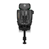 Scaun auto, Lionelo, Harmony i-Size, Rotire 360 grade, Protectie laterala, Cu spatar reglabil in 5 pozitii, Cu tetiera reglabila in 12 pozitii, 0-36 Kg, 40-150 cm, Cu Isofix, Husa din bambus, Conform cu ECE R129, Gri inchis