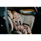 Scaun auto, Lionelo, Harmony i-Size, Rotire 360 grade, Protectie laterala, Cu spatar reglabil in 5 pozitii, Cu tetiera reglabila in 12 pozitii, 0-36 Kg, 40-150 cm, Cu Isofix, Husa din bambus, Conform cu ECE R129, Gri deschis
