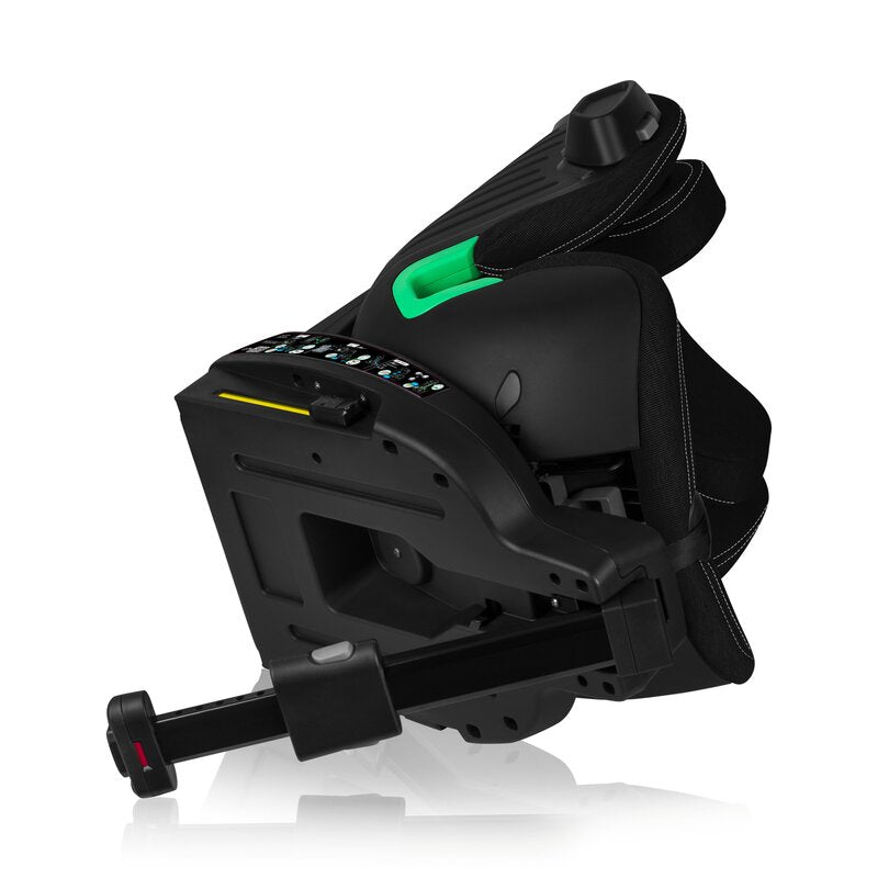 Scaun auto, Lionelo, Harmony i-Size, Rotire 360 grade, Protectie laterala, Cu spatar reglabil in 5 pozitii, Cu tetiera reglabila in 12 pozitii, 0-36 Kg, 40-150 cm, Cu Isofix, Husa din bambus, Conform cu ECE R129, Negru - gogobaby.ro