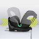 Scaun auto, Lionelo, i-Size Braam, 0-36 Kg, 40-150 cm, Cu isofix si picior de fixare, Protectie laterala, Rotire 360 grade, Ajustare spatar in 5 pozitii, Tetiera reglabila in 14 trepte, Conform cu standardul european de securitate R129, Gri