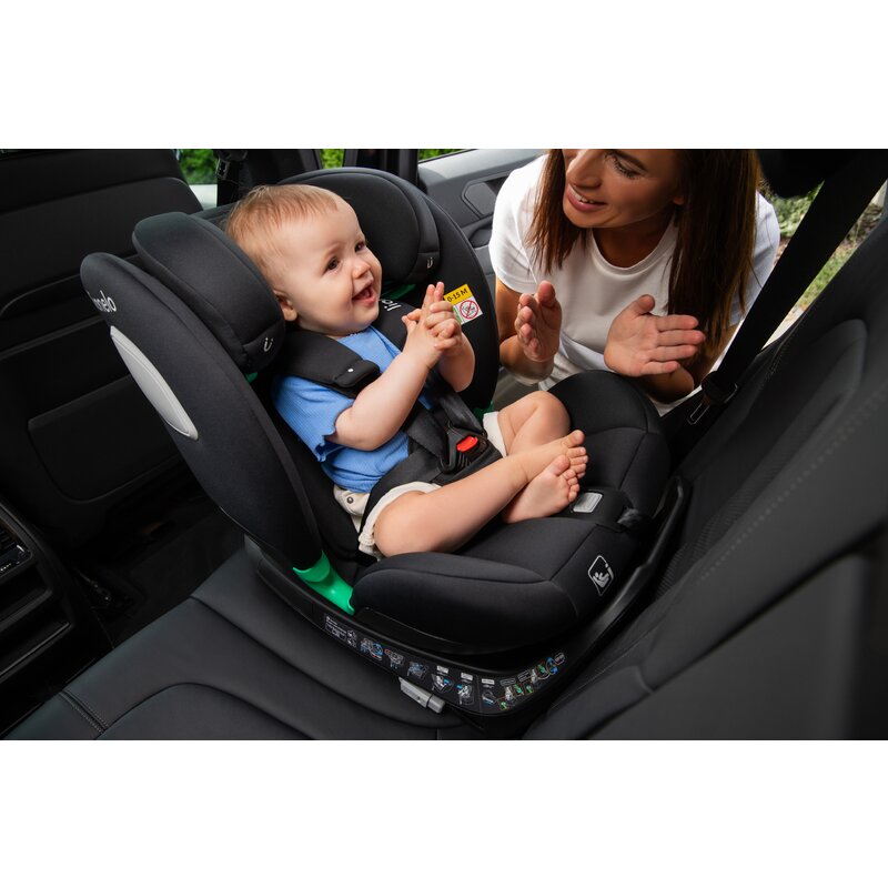 Scaun auto, Lionelo, i-Size Braam, 0-36 Kg, 40-150 cm, Cu isofix si picior de fixare, Protectie laterala, Rotire 360 grade, Ajustare spatar in 5 pozitii, Tetiera reglabila in 14 trepte, Conform cu standardul european de securitate R129, Gri - gogobaby.ro